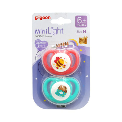 Chupete Odontológico Mini Light Talla M 2 Un (Rosa-Verde)