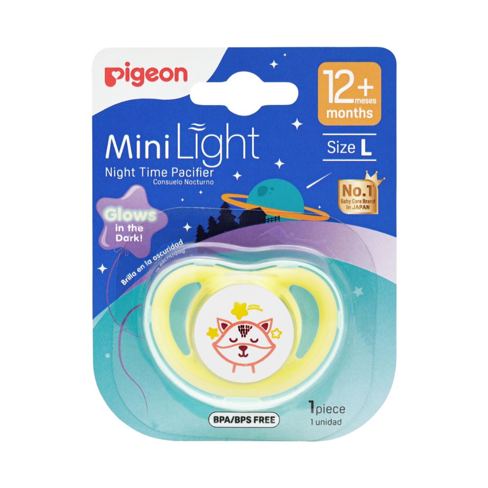 Chupete Pigeon MiniLight L Noche (brilla en la oscuridad)