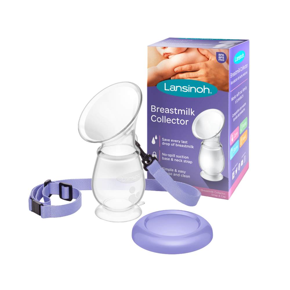 Pack Lansinoh recolector + mamadera + absorbentes lavables