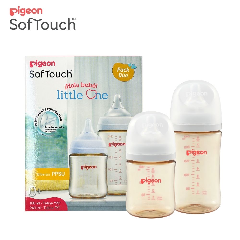 Pack Dúo de Mamaderas Pigeon Softouch (PPACK80901)