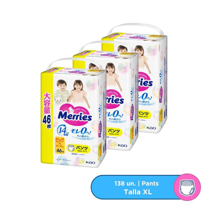 Pañales Merries Pants "XL" 138 u. Ultra Jumbo (320321)