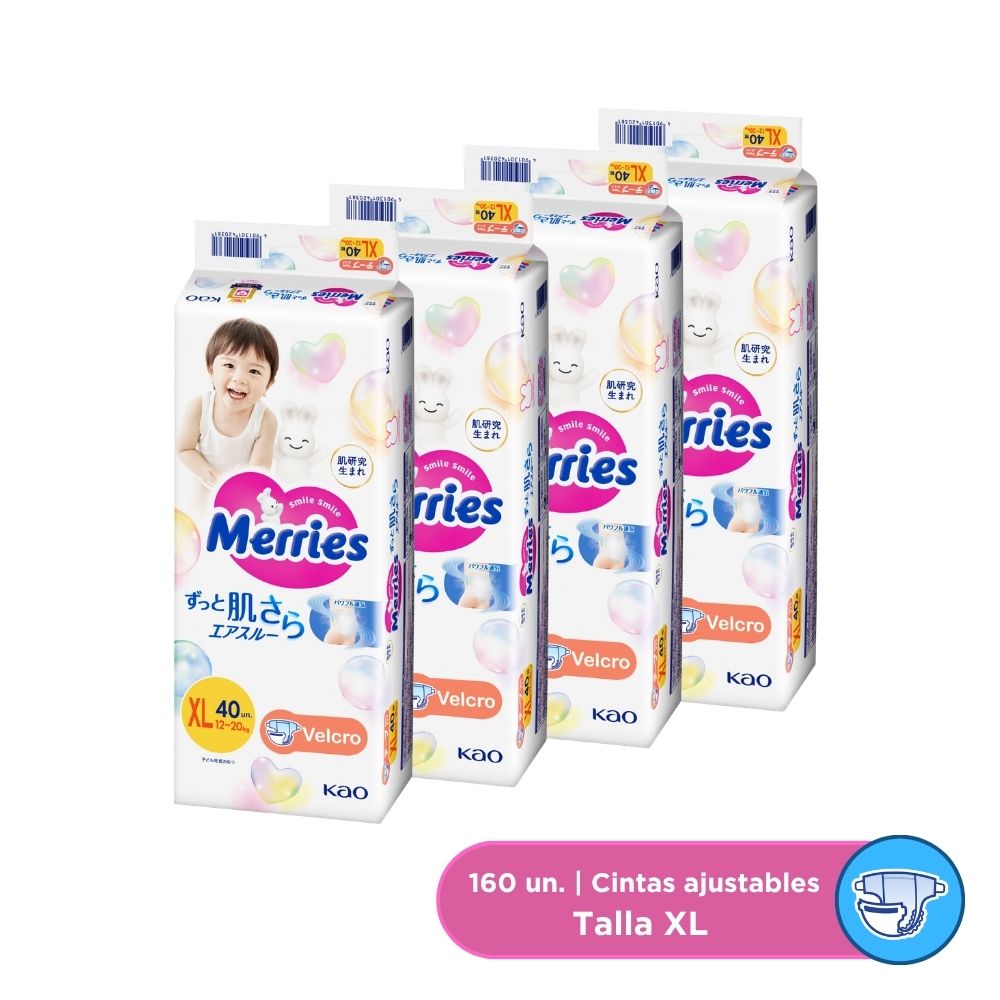 Pañales Merries "XL" 160 u. Super Jumbo (439732)