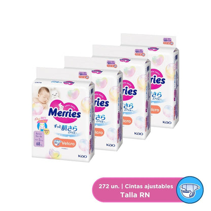 Pañales Merries "RN" 272 u. Super Jumbo (325062)