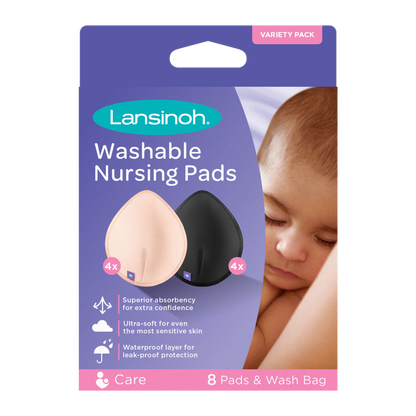 Absorbente de leche lavable de color, 8 unid.